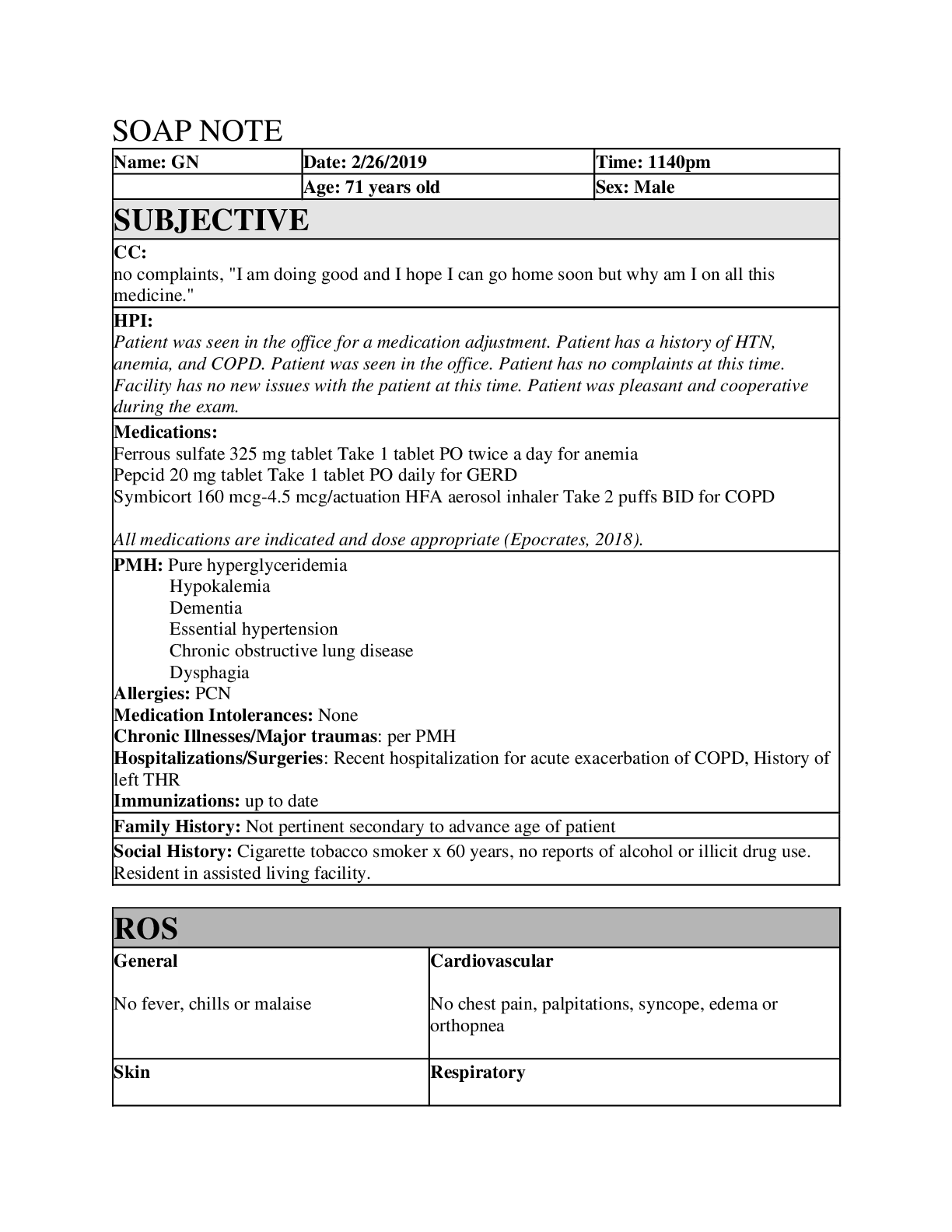 Preview image for NSG 6420 SOAP NOTE GN